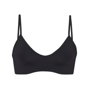 SKIMS Black V-Neck Bralette